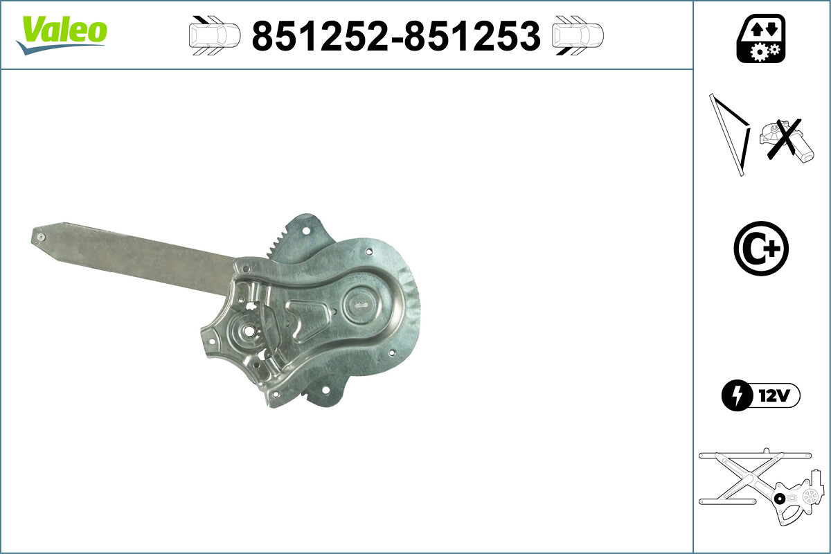 Alzacristallo VALEO 851253